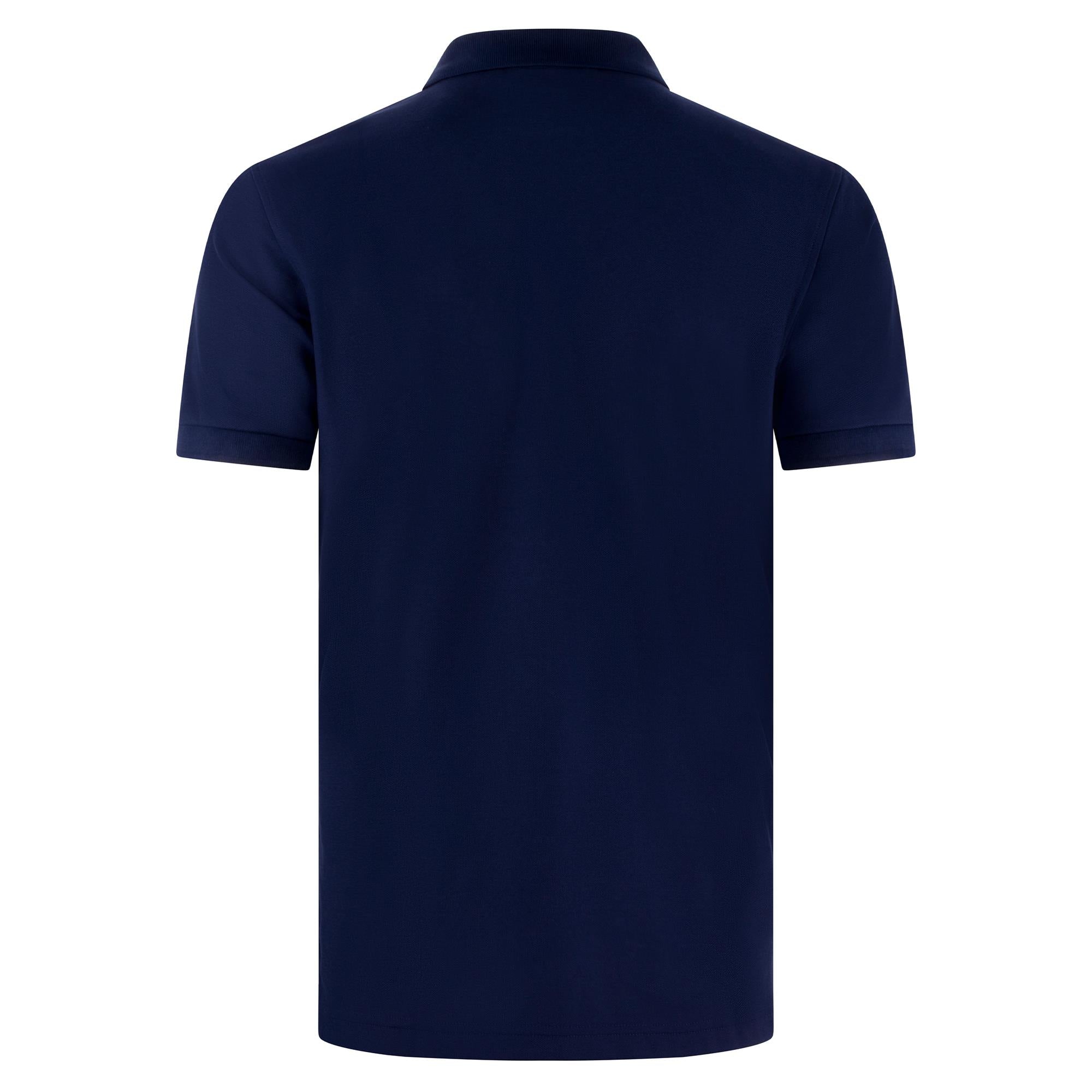 Psycho Bunny Auguste Pique Mens Polo Shirt Evening Blue